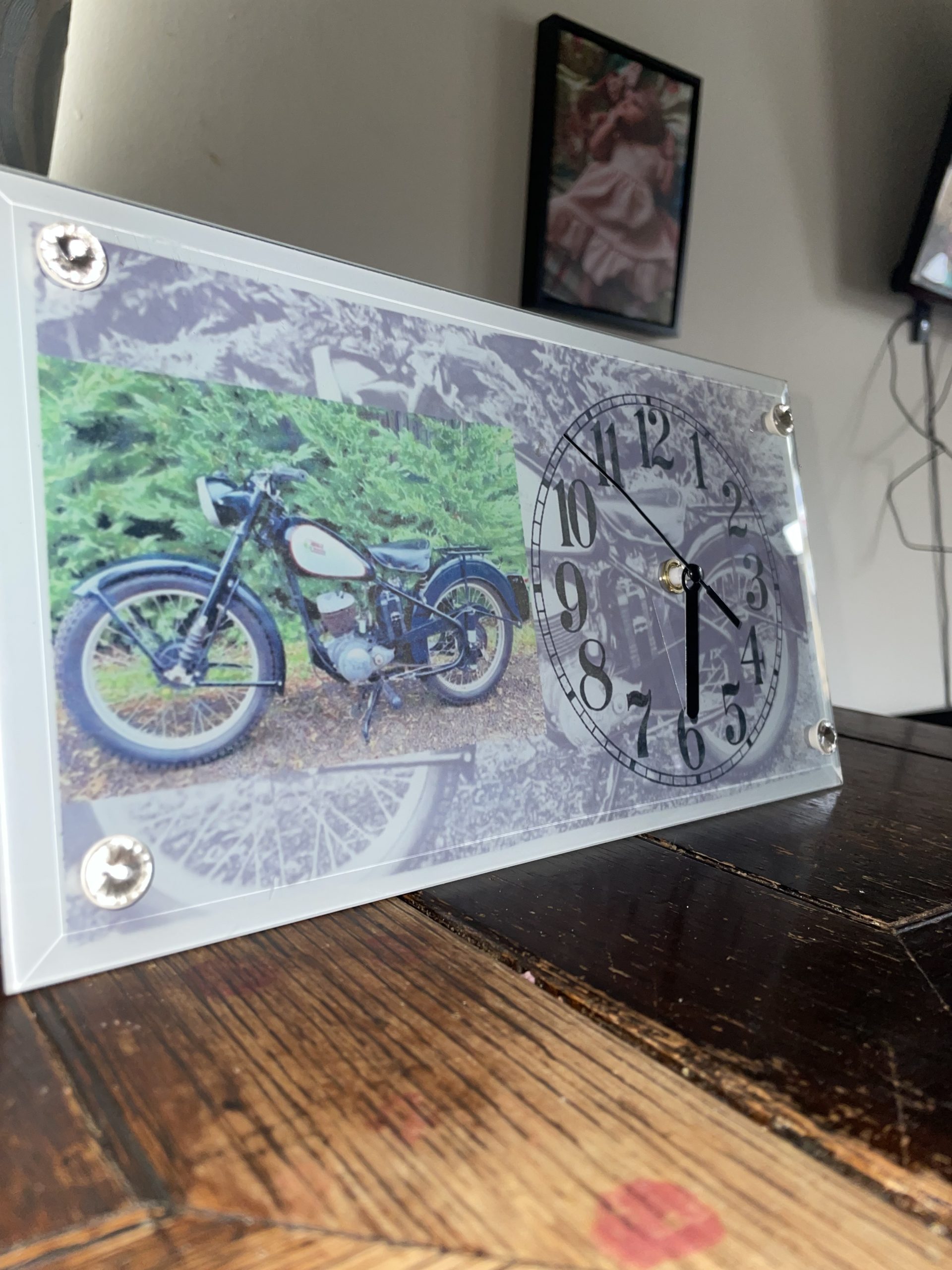 Glass rectangle clock - Image 3