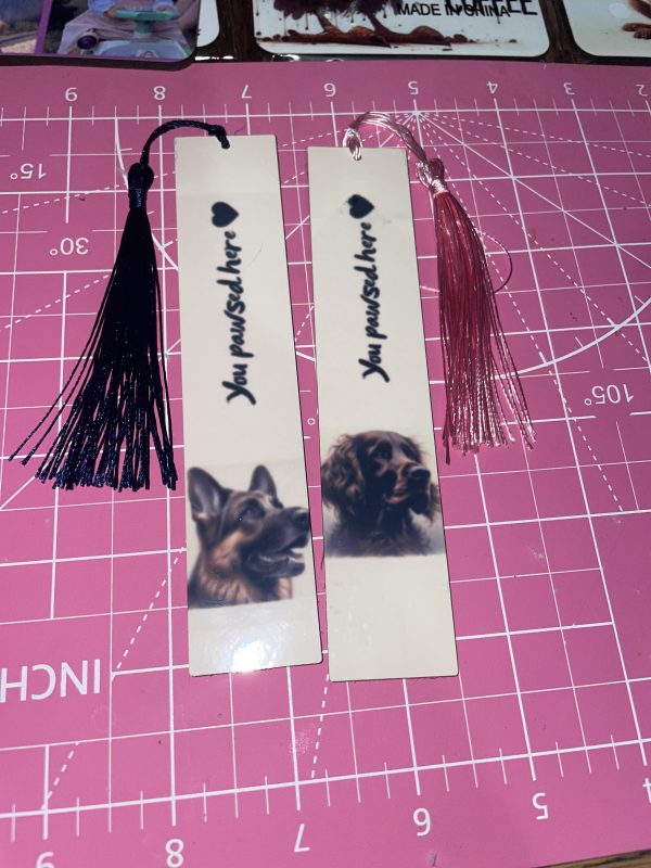 Dog bookmark