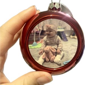IMG_5508 Personalised Sublimation Christmas Bauble – Custom Photo Ornament