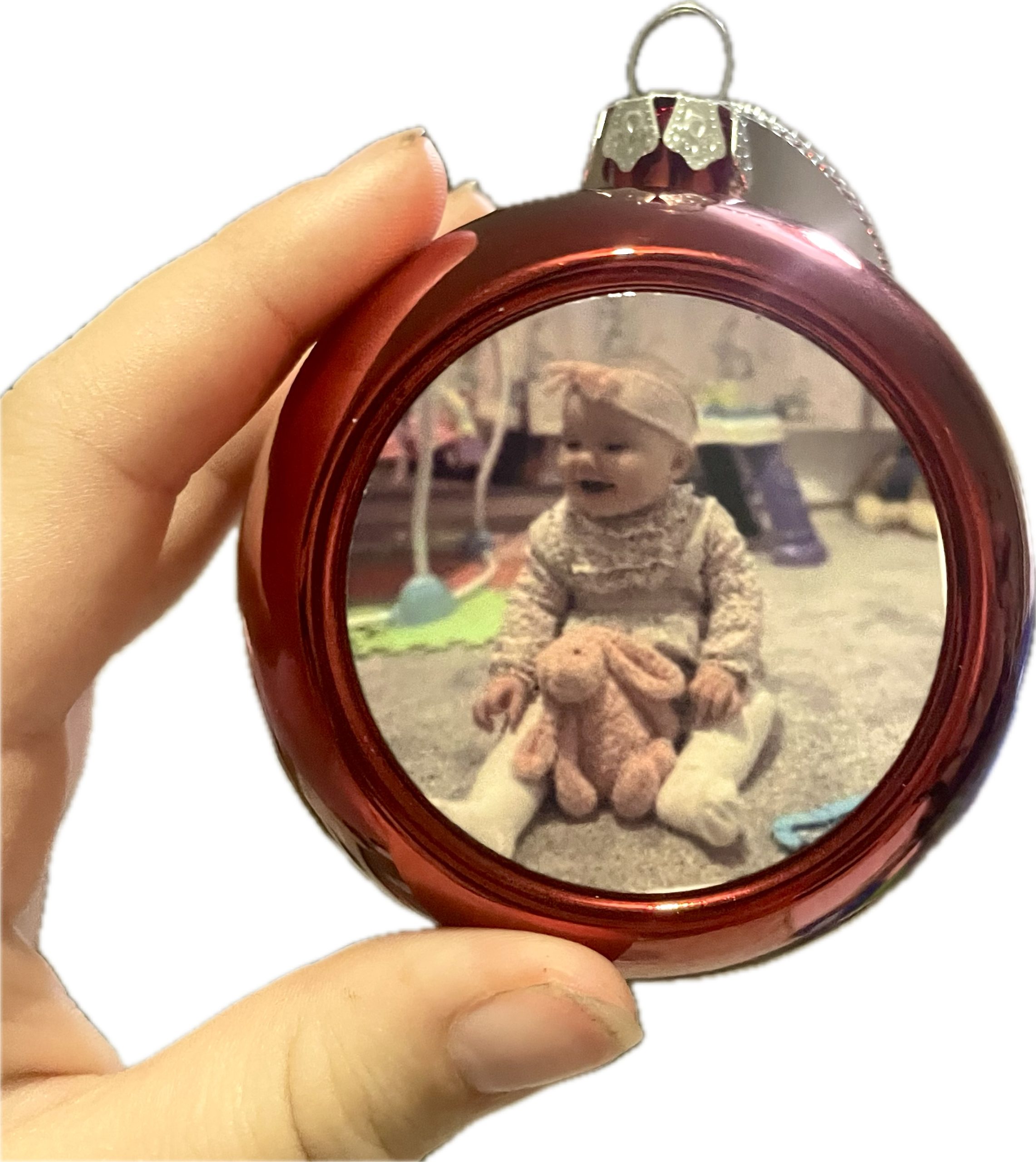Personalised Sublimation Christmas Bauble – Custom Photo Ornament